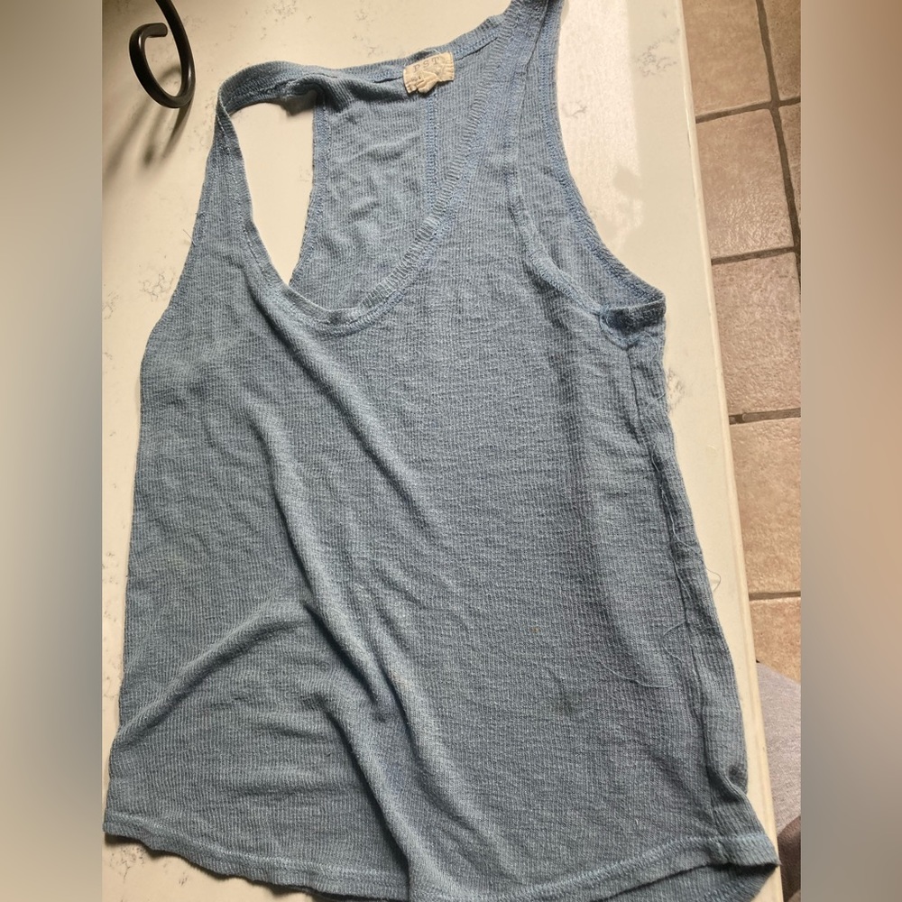 Pst baby blue top